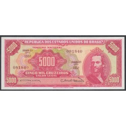 Бразилия 5000 крузейро (1963-1964) (BRASIL 5000 cruzeiros (1963-1964)) P 182a: UNC-