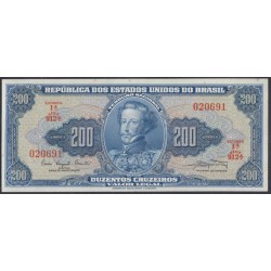 Бразилия 200 крузейро (1961-1964) (BRASIL 200 cruzeiros (1961-1964)) P 171a: UNC