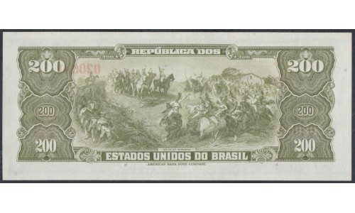 Бразилия 200 крузейро (1961-1964) (BRASIL 200 cruzeiros (1961-1964)) P 171a: UNC