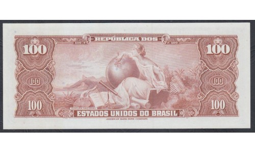 Бразилия 100 крузейро (1961-1964) (BRASIL 100 Cruzeiros (1961-1964)) P 170b : UNC