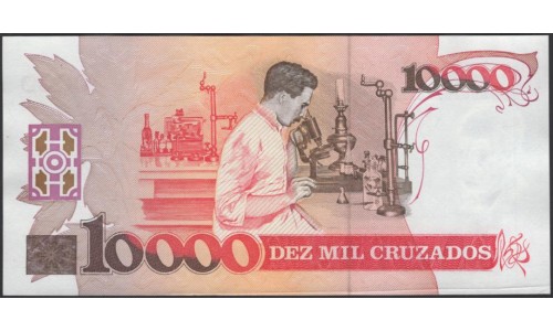 Бразилия 10000 крузадо (1989), БРАК (BRASIL 10000 cruzados (1989)) P 215a : AUNC/UNC