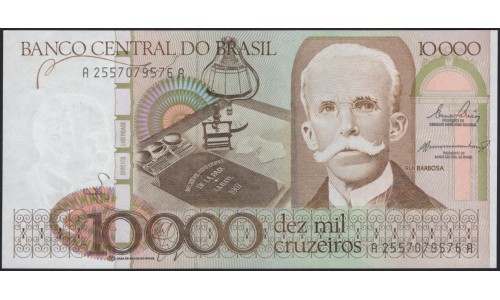 Бразилия 10000 крузейро (1984-1985) (BRASIL 10000 cruzeiros (1984-1985)) P 203a : UNC