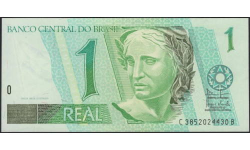 Бразилия 1 реал (1997-2003) (BRASIL 1 real (1997-2003)) P 243Ag : UNC