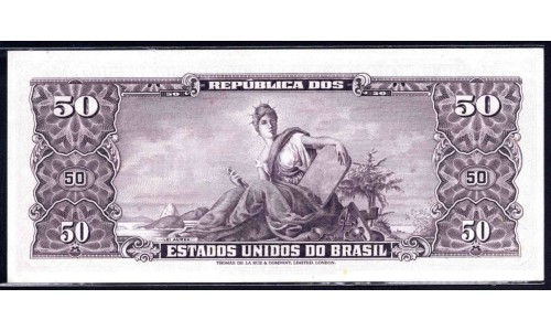 Бразилия 50 крузейро (1954-1961) (BRASIL 50 cruzeiros (1954-1961)) P 161с : UNC