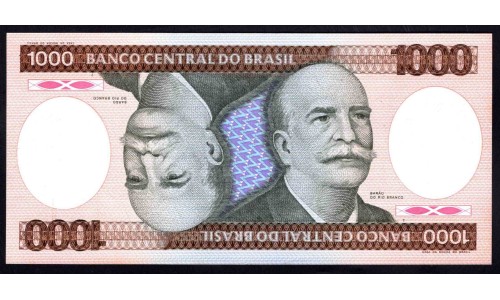 Бразилия 1000 крузейро (1981-1986) (BRASIL 1000 cruzeiros (1981-1986)) P 201a : UNC