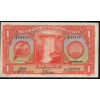 Британская Гайана 1 доллар 1938 г. (BRITISH GUIANA 1 dollar 1938 g.) P 12b: XF/aUNC