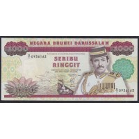 Бруней 1000 ринггит 1989 г. (BRUNEI 1000 Ringgit / Dollars 1989) P 19: UNC