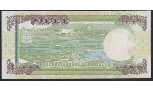 Бруней 1000 ринггит 1989 г. (BRUNEI 1000 Ringgit / Dollars 1989) P 19: UNC