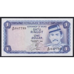 Бруней 1 ринггит 1983 г. (BRUNEI 1 Ringgit / Dollar 1983) P 6c(1): UNC