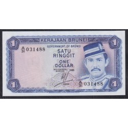 Бруней 1 ринггит 1985 г. (BRUNEI 1 Ringgit / Dollar 1985) P 6c(3): UNC