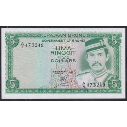 Бруней 5 ринггит 1984 г. (BRUNEI 5 Ringgit / Dollars 1984) P 7b: aUNC
