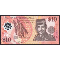 Бруней 10 ринггит 1996 г. (BRUNEI 10 Ringgit / Dollars 1996 g.) P24а:Unc