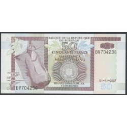 Бурунди 50 франков 2007 (Burundi 50 francs 2007) P36g: UNC