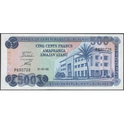 Бурунди 500 франков 1988 (Burundi 500 francs 1988) P 30c : Unc