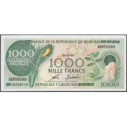 Бурунди 1000 франков 1991 (Burundi 1000 francs 1991) P31d : Unc