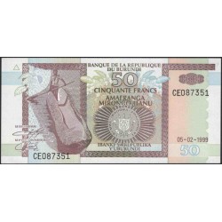 Бурунди 50 франков 1999 (Burundi 50 francs 1999) P36b : Unc