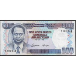 Бурунди 500 франков 1995 (Burundi 500 francs 1995) P 37A : Unc