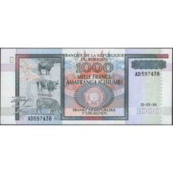 Бурунди 1000 франков 1994 (Burundi 1000 francs 1994) P 39a : Unc