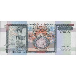 Бурунди 1000 франков 2000 (Burundi 1000 francs 2000) P 39c : Unc