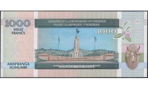 Бурунди 1000 франков 2006 (Burundi 1000 francs 2006) P 39d : Unc