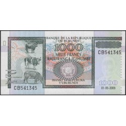 Бурунди 1000 франков 2009 (Burundi 1000 francs 2009) P 46 : Unc