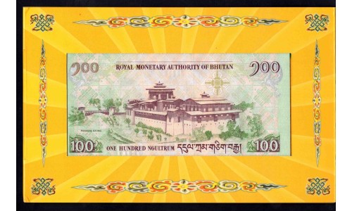 Бутан 100 нгултрум 2011 г. (BHUTAN 100 Ngultrum 2011) P 35: UNC Буклет