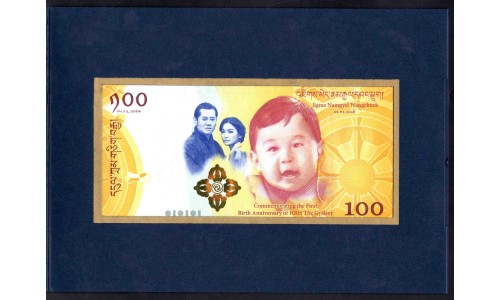 Бутан 100 нгултрум 2016 г. (BHUTAN 100 Ngultrum 2016) P 37: UNC Буклет