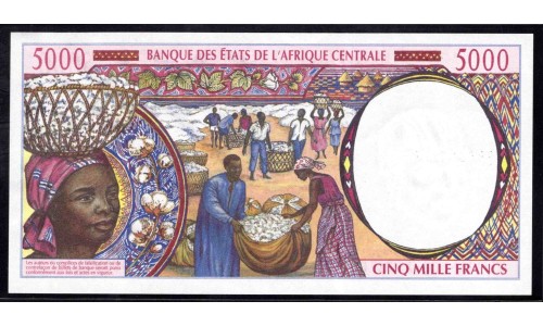 Центральная Африканская Республика 5000 франков ND (1994 - 99 г.) (Central African Republic 5000 francs ND (1994 - 99)) P 304Fа: UNC 