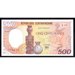 Центральная Африканская Республика 500 франков 1987 г. (Central African Republic 500 francs 1987 g.) P14с:Unc