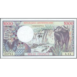 Центральная Африканская Республика 1000 франков 1980 (Central African Republic 1000 francs 1980) P 10 : UNC