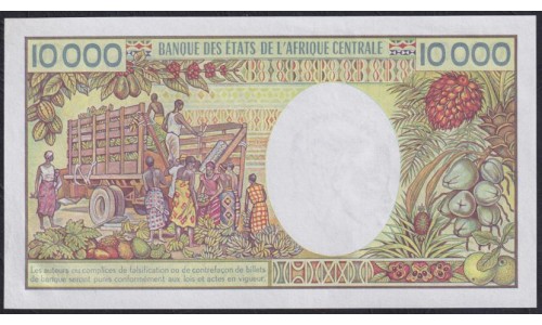 Центральная Африканская Республика 10000 франков (1983) РЕДКИЕ, A.001 365345(Central African Republic 10000 francs (1983)) P 13(2): UNC