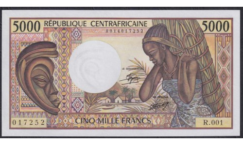 Центральная Африканская Республика 5000 франков 1984 года, 017252 (Central African Republic 5000 francs 1984) P12a: UNC