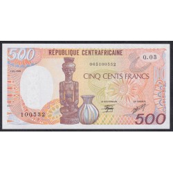 Центральная Африканская Республика 500 франков 1989года  (Central African Republic 500 francs 1989) P14d: UNC