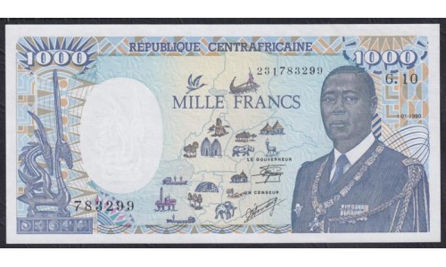 Центральная Африканская Республика 1000 франков 1985 года  (Central African Republic 1000 francs 1985) P 15: UNC 