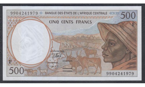 Центральная Африканская Республика 500 франков ND (1999) (Central African Republic 10000 francs ND (1999)) P 301Ff: UNC 