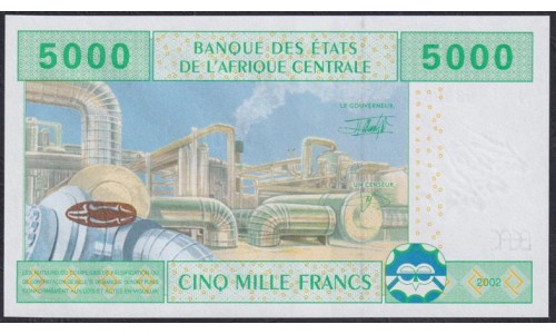 Центральная Африканская Республика 5000 франков 2002 года  (Central African Republic 5000 francs 2002) P 309Ma: UNC