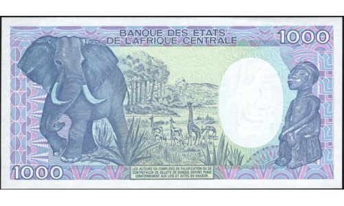 Чад 1000 франков 1989 (CHAD 1000 francs 1989) P 10Aa : UNC