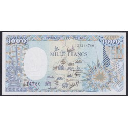 Чад 1000 франков 1989 (CHAD 1000 francs 1989) P 10Aa : UNC