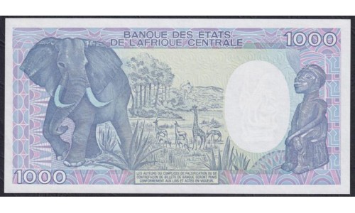 Чад 1000 франков 1989 (CHAD 1000 francs 1989) P 10Aa : UNC