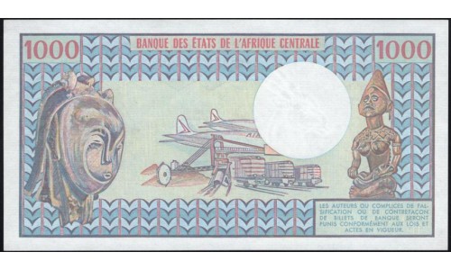 Чад 1000 франков 1974 - 1978 г. (CHAD 1000 francs 1974 - 1978) P 3b: UNC 