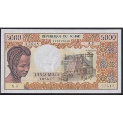 Чад 5000 франков 1978 года, 17648 (CHAD 5000 francs 1978) P 5b: XF