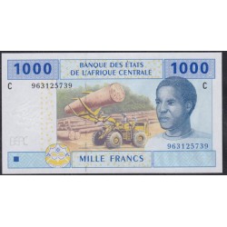 Чад 1000 франков 2002 года (CHAD 1000 francs 2002, CENTRAL AFRICAN STATES - Chad) P 607Ce: UNC 