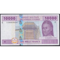 Чад 10000 франков 2002 года (CHAD 10000 francs 2002, CENTRAL AFRICAN STATES - Chad) P 610Cc: UNC 