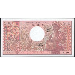 Чад 500 франков 1984 (CHAD 500 francs 1984) P 6 : UNC -/UNC