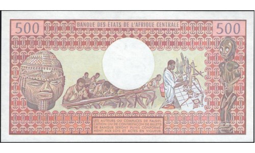 Чад 500 франков 1984 (CHAD 500 francs 1984) P 6 : UNC -/UNC