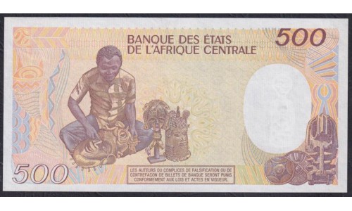 Чад 500 франков 01.01.1986 года, 287195 (CHAD 500 francs 01.01.1986) P 9a(2): UNC