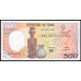 Чад 500 франков 01-01-1987 (CHAD 500 francs 01-01-1987) P 9b: UNC