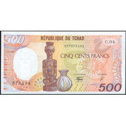 Чад 500 франков 1990 (CHAD 500 francs 1990) P 9c : UNC