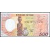 Чад 500 франков 1990 (CHAD 500 francs 1990) P 9c : UNC