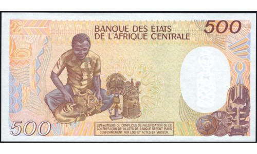 Чад 500 франков 1990 (CHAD 500 francs 1990) P 9c : UNC